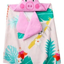 Toalla Con Capucha Pepa Pig Niños Baño Playa Piscina Rosa
