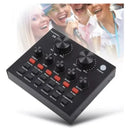 Tarjeta De Sonido V8 Para Pc Smartphone Efectos De Audio Negro