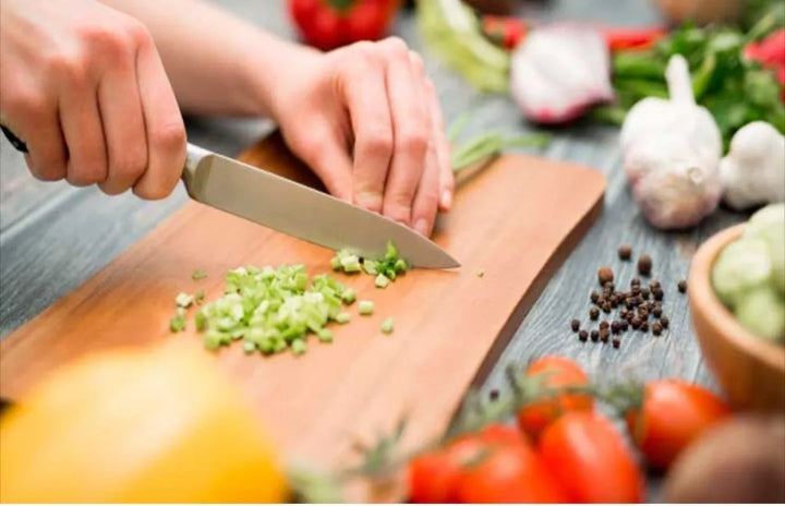 Tabla Para Picar Mediana De Madera 25x19cm Geométrico