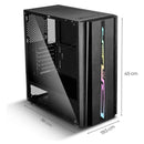 Combo De Chasis Gamer De 1 Cooler+ Fuente De 780wde Negro