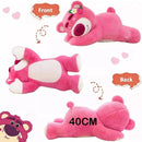 Peluche Lotso Acostado Con Cobija Viajera Suave Rosa