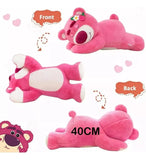 Peluche Lotso Acostado Con Cobija Viajera Suave Rosa