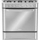 Estufa De Piso A Gas 76 Cm 6 Quemadores Mabe Emc7630nfx0 Color Plateado