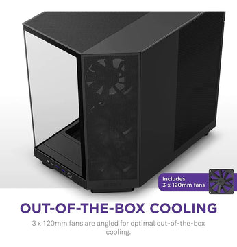 Nzxt H6 Flow | Cc-h61fb-01 | Caja Compacta De Flujo De Aire Black