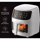 Freidora De Aire 8 Litros Sin Aceite Grande Air Fryer Negro Y Blanco