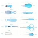 Kit de Higiene para Bebé Recién Nacido 10 Piezas Cepillo Peine Termómetro Color Azul