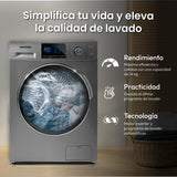 Nevera No Frost 325 Litros + Lavadora/secadora Inventer 14kg Gris