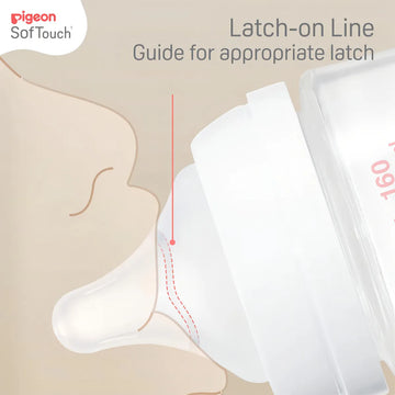 Biberón Softouch Pigeon Pp 330 Ml Color Blanco