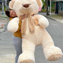 Oso De Peluche Gigante 1,85mts + Obsequios Perfumado Beige