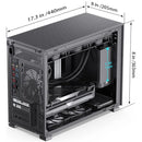 Jonsbo D31 Mesh Caja De Computadora Micro Atx Negra, Placa B Black