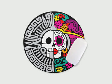 Pad Mouse Redondo Catrina Mexicana Iii 20cm X 20cm Catrina Ii Catrina Ii