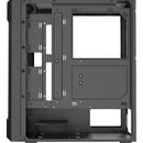 Chasis Iceberg Wood Core Gamer Con 6 Ventiladores Argb Negro