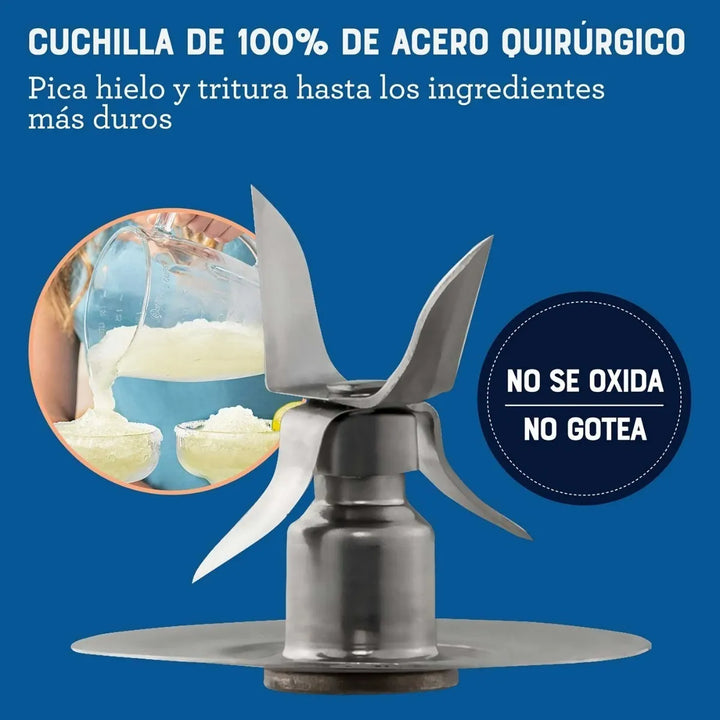 Oster® Licuadora, con Vaso de Vidrio Refractario Boroclass® y 6 Velocidades más Pulso, Ideal para Recetas Frias y Calientes, Negro, BLSTPEGBPB