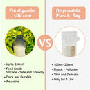 Bolsas De Silicona Ultra Silenciosas Y Reutilizables