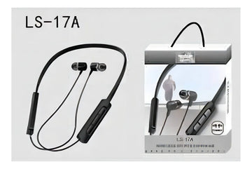 Audífono Bluetooh Diadema Nuca Cuello Microfono Control Color Negro