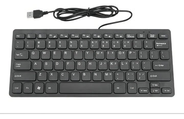 Teclado Alámbrico Aaa-1000 Compatible Con Windows Y Mac Color del teclado Negro