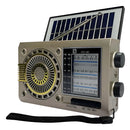 Radio Portátil 3 Bandas Retro Parlante Linterna Carga Solar Diseño