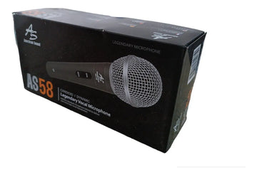 Microfono Vocal Profesional Metalico Alta Sensibilidad Color Negro