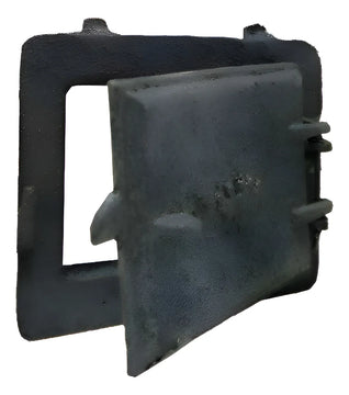 Puerta Para Estufa De Leña Pequeña 20cm X 17cm X 6cm Gris Oscuro