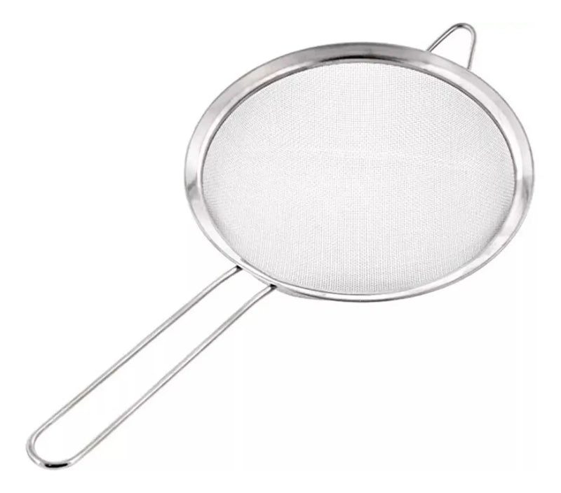 Colador Malla 14cm Acero Inoxidable Cocina Utensilio Metalic Metálico
