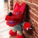 Peluche Lobo Aurelio Cheveroni- Club 10 Pantalón Pana Y Camisa Rayas Verdes