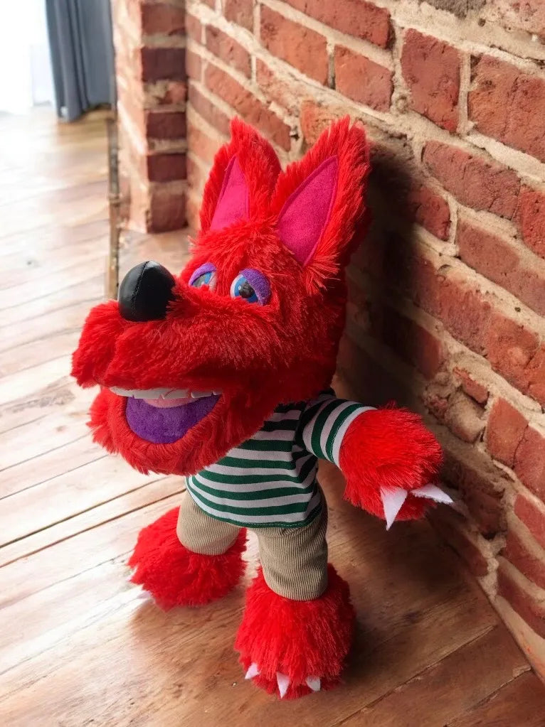 Peluche Lobo Aurelio Cheveroni- Club 10 Pantalón Pana Y Camisa Rayas Verdes