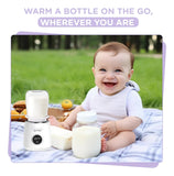 Calentador De Biberones Portatil Para Viajes Con Luz Nocturn