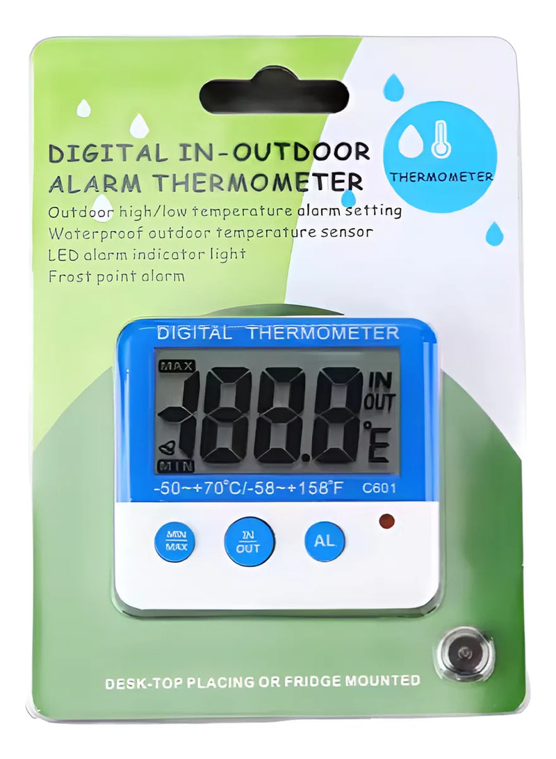 Termómetro Nevera Digital Imán Refrigeración In/out Alarma