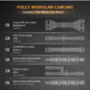Fuente De Poder Modular Pmt750 Atx 3.1, Pcie 5.1 80 Plusgold Negro