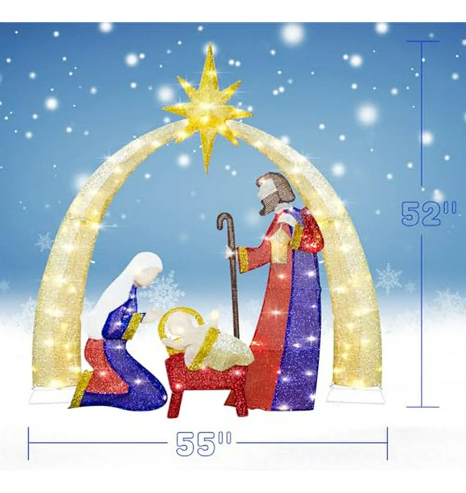 52 Natalicio Exterior Con Luces Led - Decoración Navideña