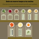 Picador Verduras Rallador Multifuncional Mandolina Cortador Verde Claro