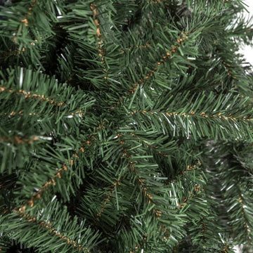 Árbol Pino De Navidad Cascada 2.25m Para Adornos Bolas Luces Verde Oscuro