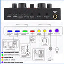 Microfono Profesional + Tarjeta De Sonido V8 Color Negro