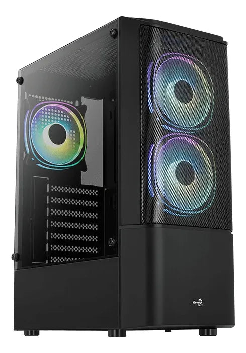 Gabinete Gamer Aerocool Quantum Mesh 3 Ventiladores Argb Rgb
