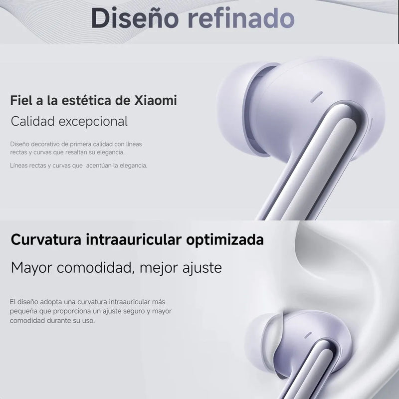 Xiaomi Redmi Buds 6 Pro, Auriculares Táctil, Anc, 3-mic, Wht Blanco
