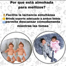 Almohada Lactancia Mellizos - Gemelos Madres Primerizas Gris Lactancia Gemelos