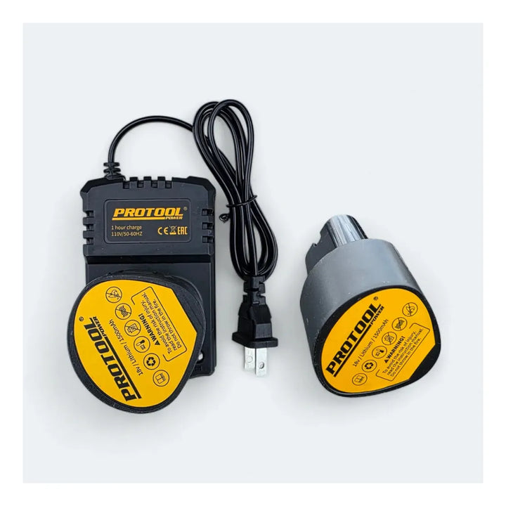 Taladro Inalámbrico Percutor Atornillador 18v Con Accesorios - Negro