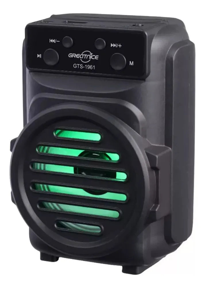 Parlante Portátil Inalámbrico Bluetooth Fm Tf Recargable Rgb