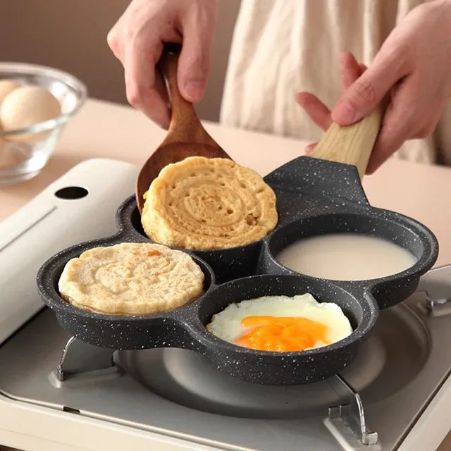 Sartén Para Huevos Fritos Forma De Animales 4 Puestos Niños Gris