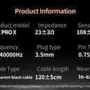 Auriculares Kz Edx Pro X Black Return sin micrófono