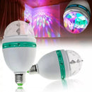 Bombillo Rotativo De Colores Bola Navideña Giratoria Luces