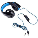 Audifonos Diadema Cascos Gamer Para Pc Ps4 Y Xbox One Pro 52 Bits Color Azul