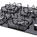 Estufa Empotrable Vidrio Templado 60x45cm Gas Natural 6323 Color Negro