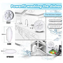 Mini Lavadora Giratoria Mini Turbina Ultrasónica Portátil Blanco