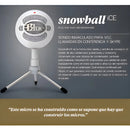 Micrófono Blue Snowball Ice Condensador Cardioide color blancoS