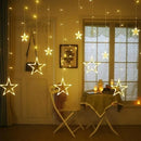 Extensión Luces Led Estrella Decoración Navideña Cálida Arbo Cálida
