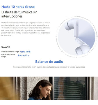 Xiaomi Redmi Buds 5, Auriculares Táctil Anc Manos Libres, Wh Blanco