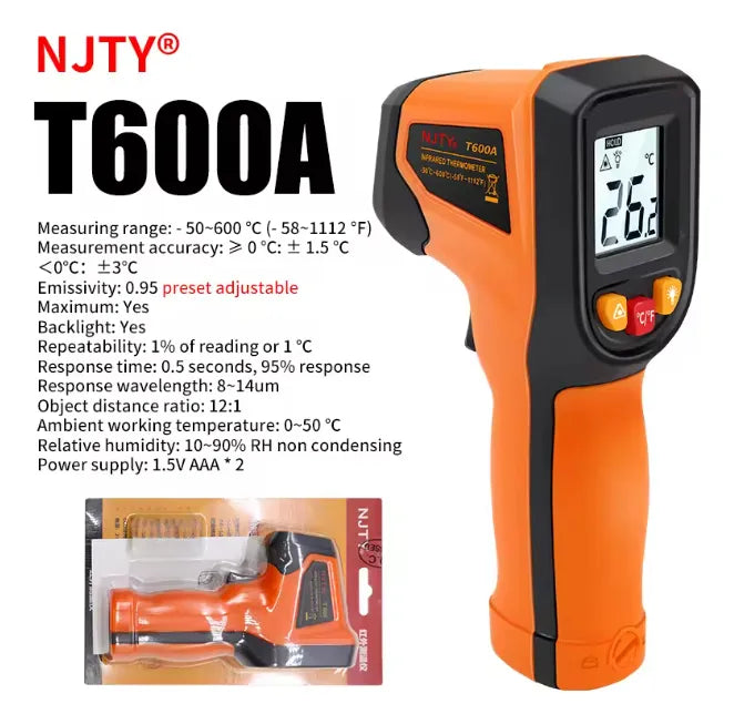 Termómetro Infrarrojo Njty T600a - Calibración