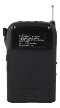 Parlante Bluetooth Antena Radio Batería Recargable Linterna Diseño