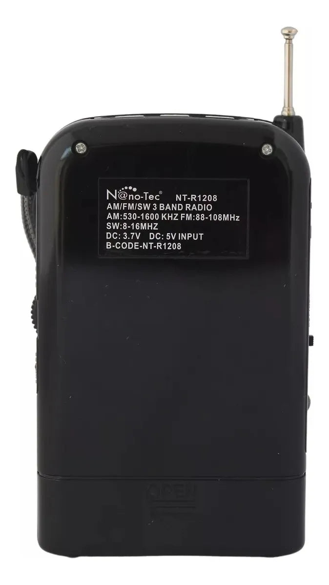 Parlante Bluetooth Antena Radio Batería Recargable Linterna Diseño